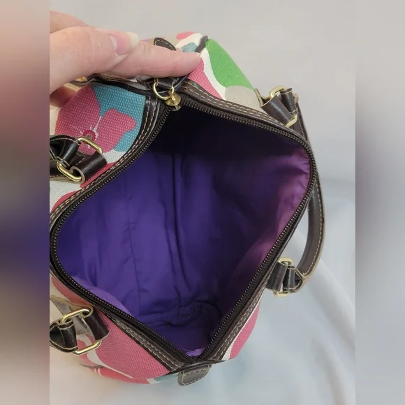 Victoria Secret Floral Canvas Handbag - Picture 7 of 8